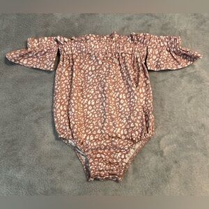 Bailey's Blossoms Off The Shoulder Leotard Onesie